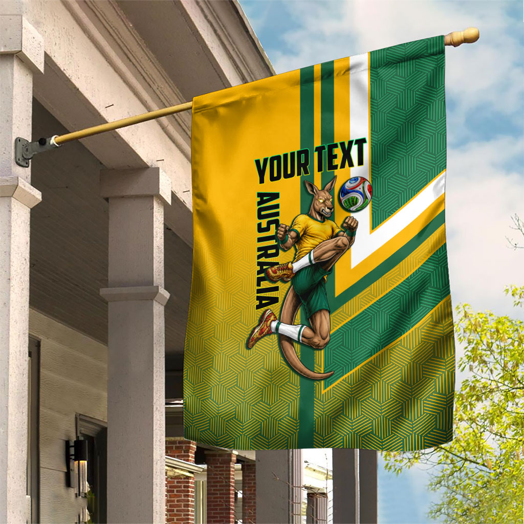 Personalized Australia Soccer Kangaroo Garden Flag Australia Flag Athletic Mascot Boxing Kangaroo