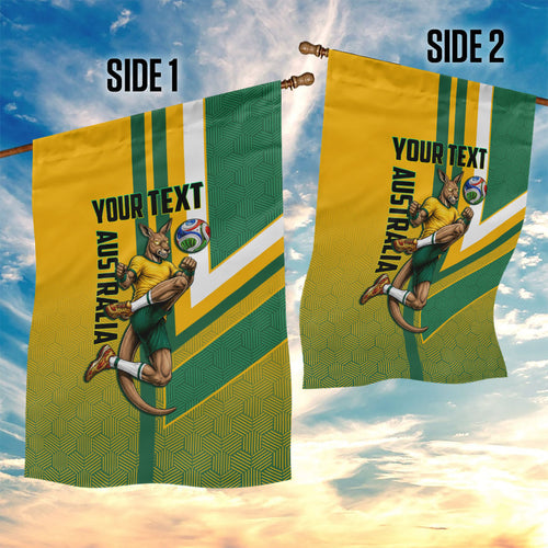Personalized Australia Soccer Kangaroo Garden Flag Australia Flag Athletic Mascot Boxing Kangaroo