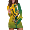 Personalized Australia Soccer Kangaroo Hoodie Dress Australia Flag Athletic Mascot Boxing Kangaroo