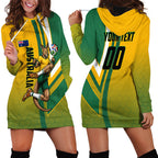 Personalized Australia Soccer Kangaroo Hoodie Dress Australia Flag Athletic Mascot Boxing Kangaroo