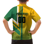 Personalized Australia Soccer Kangaroo Kid Hawaiian Shirt Australia Flag Athletic Mascot Boxing Kangaroo