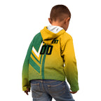 Personalized Australia Soccer Kangaroo Kid Hoodie Australia Flag Athletic Mascot Boxing Kangaroo