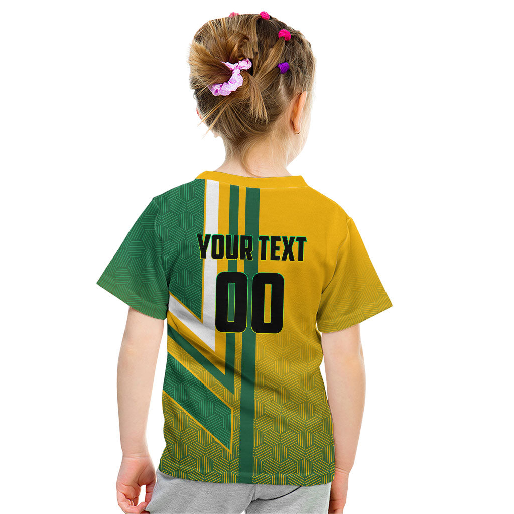 Personalized Australia Soccer Kangaroo Kid T Shirt Australia Flag Athletic Mascot Boxing Kangaroo