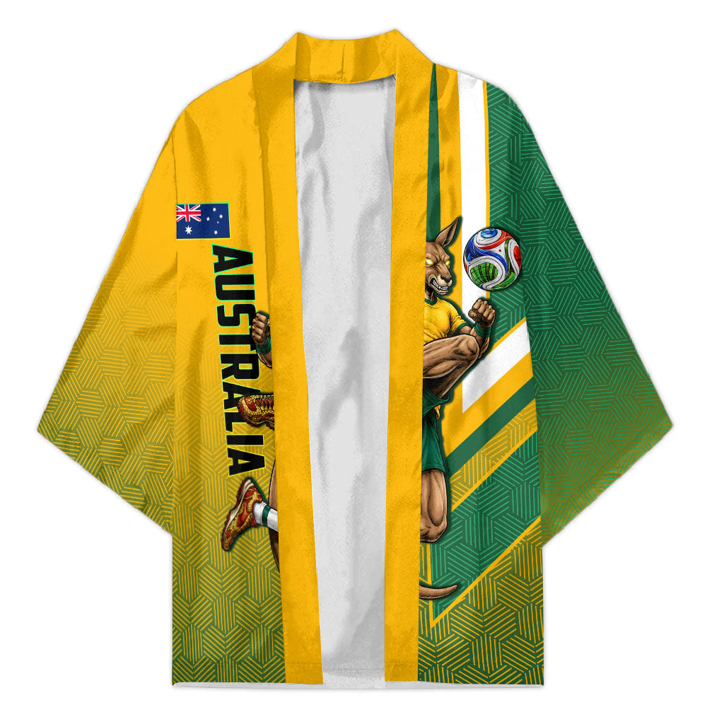 Personalized Australia Soccer Kangaroo Kimono Australia Flag Athletic Mascot Boxing Kangaroo