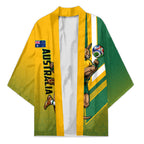 Personalized Australia Soccer Kangaroo Kimono Australia Flag Athletic Mascot Boxing Kangaroo