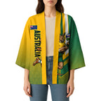 Personalized Australia Soccer Kangaroo Kimono Australia Flag Athletic Mascot Boxing Kangaroo