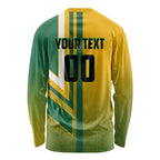 Personalized Australia Soccer Kangaroo Long Sleeve Shirt Australia Flag Athletic Mascot Boxing Kangaroo