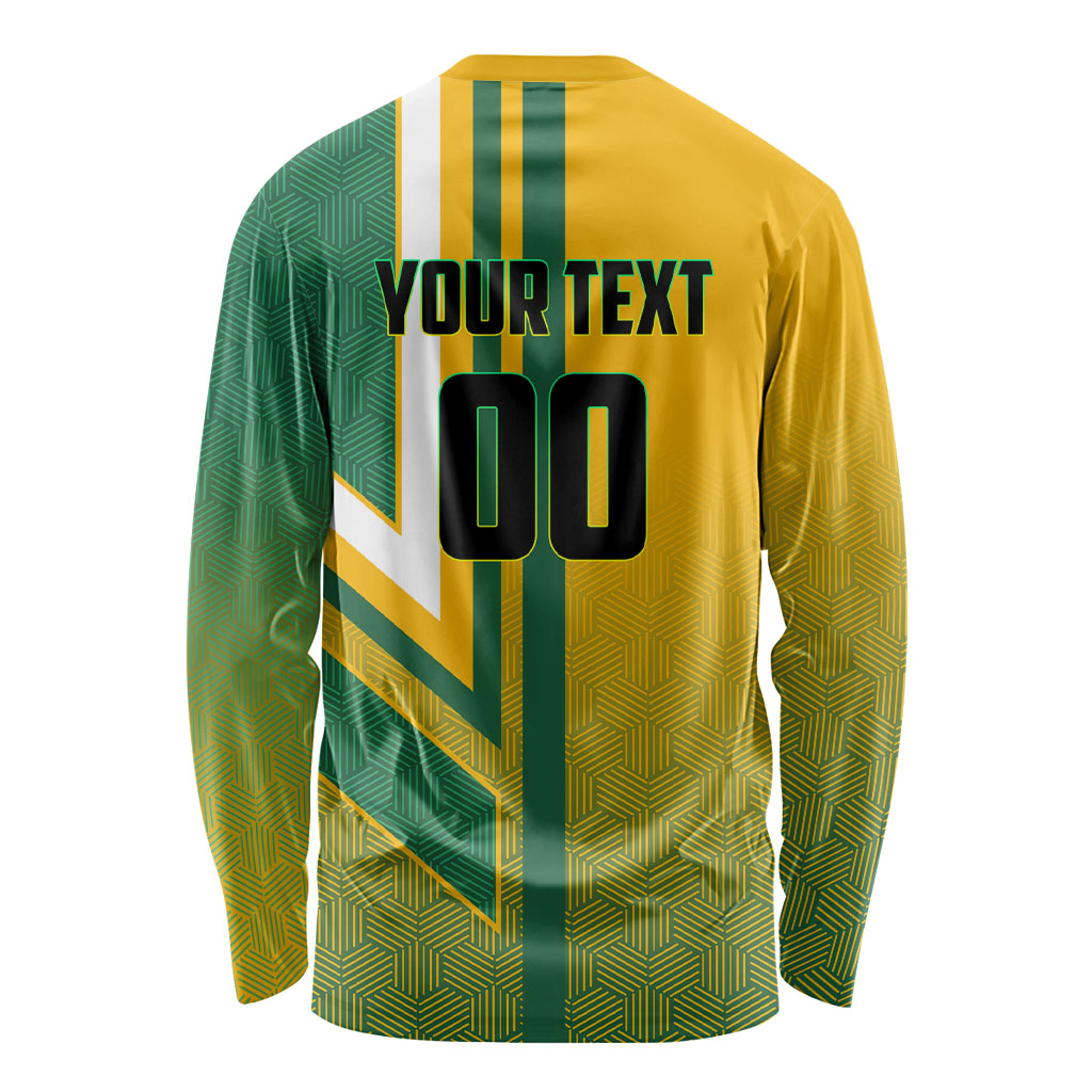 Personalized Australia Soccer Kangaroo Long Sleeve Shirt Australia Flag Athletic Mascot Boxing Kangaroo