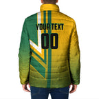 Personalized Australia Soccer Kangaroo Padded Jacket Australia Flag Athletic Mascot Boxing Kangaroo