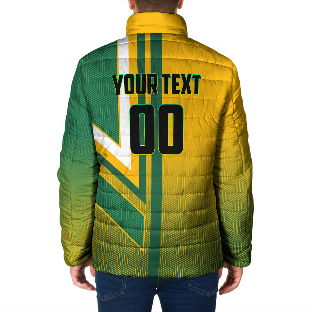 Personalized Australia Soccer Kangaroo Padded Jacket Australia Flag Athletic Mascot Boxing Kangaroo