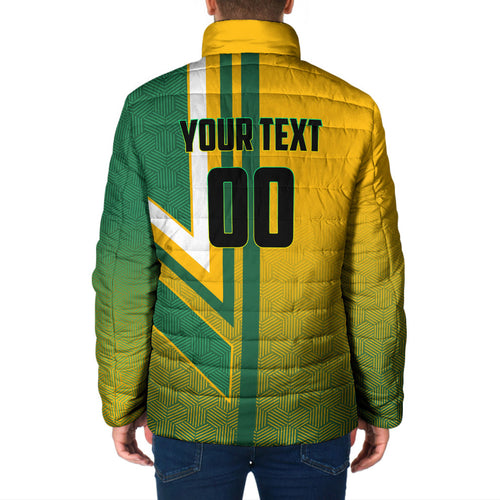 Personalized Australia Soccer Kangaroo Padded Jacket Australia Flag Athletic Mascot Boxing Kangaroo