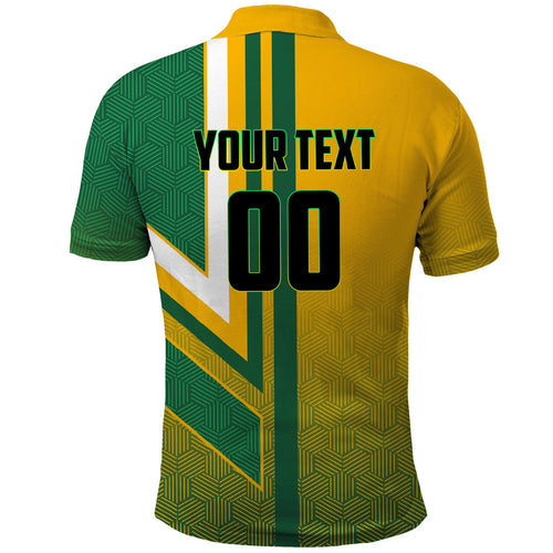 Personalized Australia Soccer Kangaroo Polo Shirt Australia Flag Athletic Mascot Boxing Kangaroo