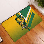 Personalized Australia Soccer Kangaroo Rubber Doormat Australia Flag Athletic Mascot Boxing Kangaroo