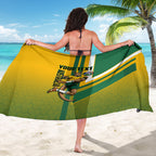 Personalized Australia Soccer Kangaroo Sarong Australia Flag Athletic Mascot Boxing Kangaroo
