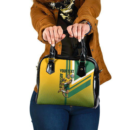 Personalized Australia Soccer Kangaroo Shoulder Handbag Australia Flag Athletic Mascot Boxing Kangaroo