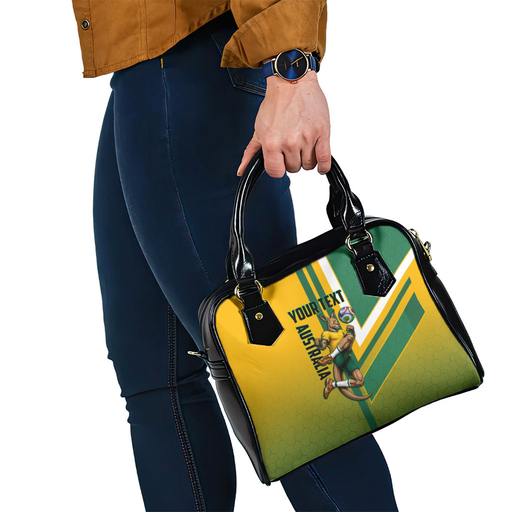 Personalized Australia Soccer Kangaroo Shoulder Handbag Australia Flag Athletic Mascot Boxing Kangaroo