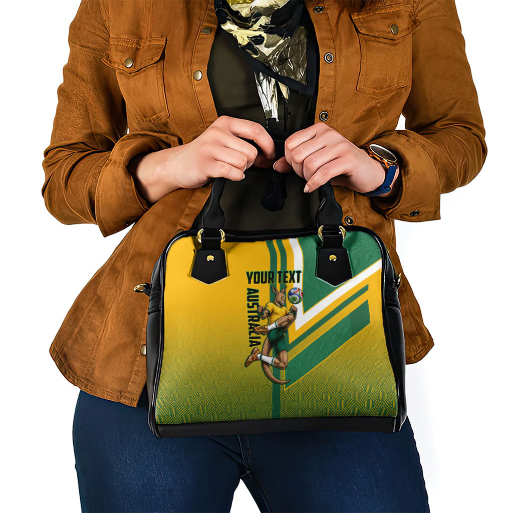 Personalized Australia Soccer Kangaroo Shoulder Handbag Australia Flag Athletic Mascot Boxing Kangaroo