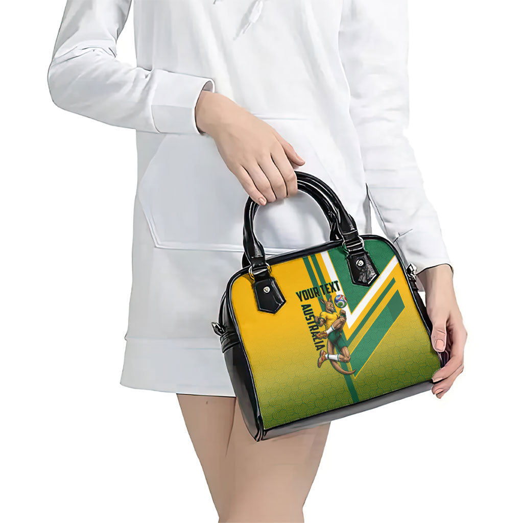 Personalized Australia Soccer Kangaroo Shoulder Handbag Australia Flag Athletic Mascot Boxing Kangaroo