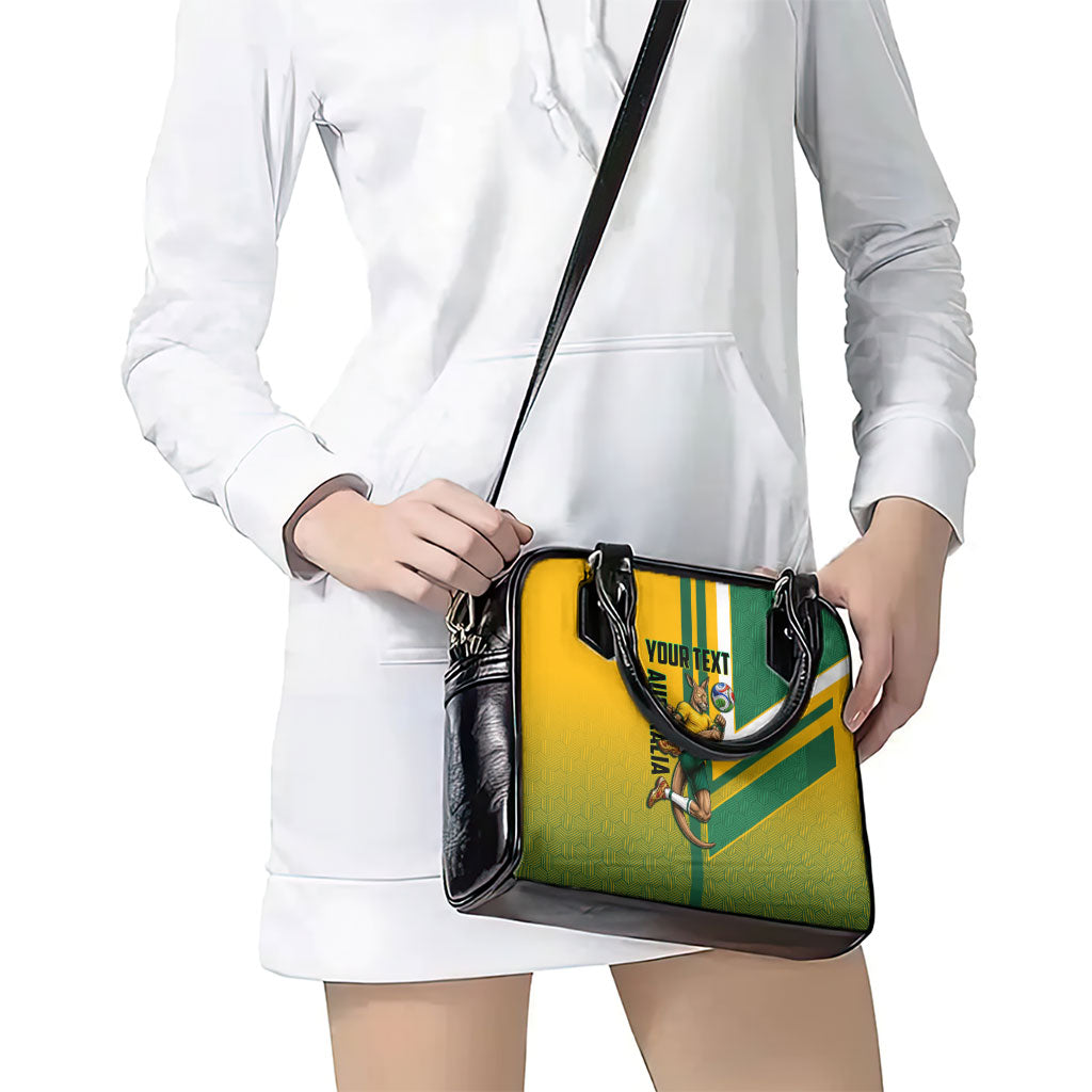 Personalized Australia Soccer Kangaroo Shoulder Handbag Australia Flag Athletic Mascot Boxing Kangaroo