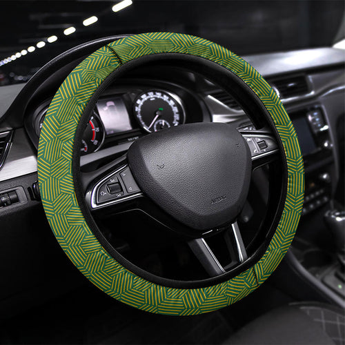 Australia Soccer Kangaroo Steering Wheel Cover Australia Flag Athletic Mascot Boxing Kangaroo