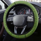 Australia Soccer Kangaroo Steering Wheel Cover Australia Flag Athletic Mascot Boxing Kangaroo