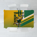 Personalized Australia Soccer Kangaroo Tablecloth Australia Flag Athletic Mascot Boxing Kangaroo