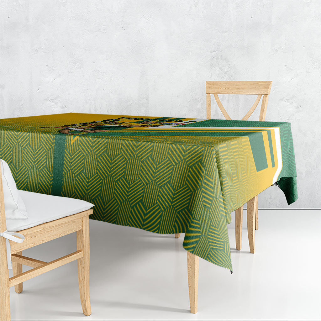 Personalized Australia Soccer Kangaroo Tablecloth Australia Flag Athletic Mascot Boxing Kangaroo