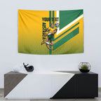 Personalized Australia Soccer Kangaroo Tapestry Australia Flag Athletic Mascot Boxing Kangaroo