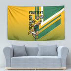 Personalized Australia Soccer Kangaroo Tapestry Australia Flag Athletic Mascot Boxing Kangaroo