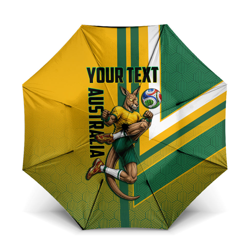 Personalized Australia Soccer Kangaroo Umbrella Australia Flag Athletic Mascot Boxing Kangaroo