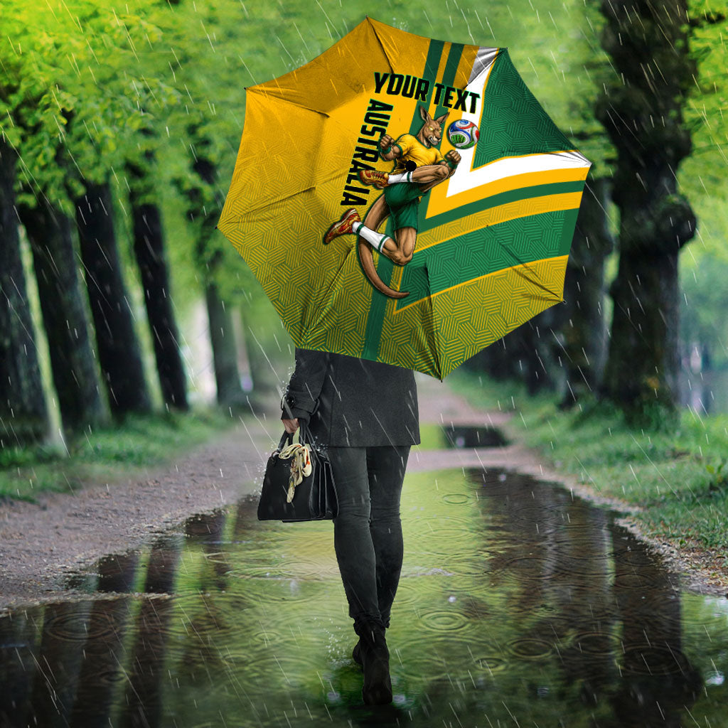 Personalized Australia Soccer Kangaroo Umbrella Australia Flag Athletic Mascot Boxing Kangaroo