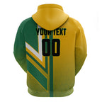 Personalized Australia Soccer Kangaroo Zip Hoodie Australia Flag Athletic Mascot Boxing Kangaroo