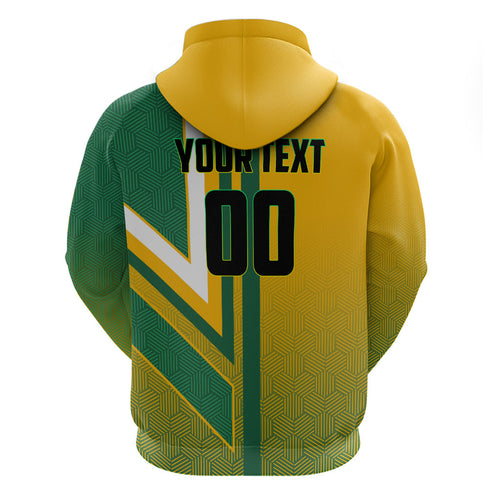 Personalized Australia Soccer Kangaroo Zip Hoodie Australia Flag Athletic Mascot Boxing Kangaroo