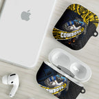 North Queensland Cowboys Rugby AirPods Case Tribal Polynesian Power Art - Lightning Mascot