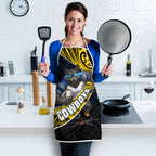 North Queensland Cowboys Rugby Apron Tribal Polynesian Power Art - Lightning Mascot