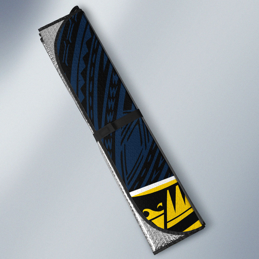 North Queensland Cowboys Rugby Auto Sun Shade Tribal Polynesian Power Art - Lightning Mascot