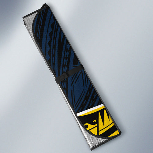 North Queensland Cowboys Rugby Auto Sun Shade Tribal Polynesian Power Art - Lightning Mascot