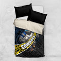 North Queensland Cowboys Rugby Bedding Set Tribal Polynesian Power Art - Lightning Mascot