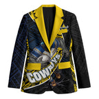 North Queensland Cowboys Rugby Blazer Tribal Polynesian Power Art - Lightning Mascot