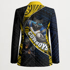 North Queensland Cowboys Rugby Blazer Tribal Polynesian Power Art - Lightning Mascot