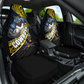 North Queensland Cowboys Rugby Car Seat Cover Tribal Polynesian Power Art - Lightning Mascot