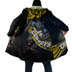 North Queensland Cowboys Rugby Cloak Tribal Polynesian Power Art - Lightning Mascot