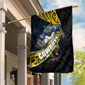 North Queensland Cowboys Rugby Garden Flag Tribal Polynesian Power Art - Lightning Mascot