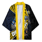 North Queensland Cowboys Rugby Kimono Tribal Polynesian Power Art - Lightning Mascot