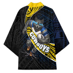 North Queensland Cowboys Rugby Kimono Tribal Polynesian Power Art - Lightning Mascot