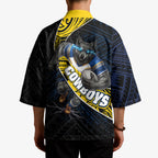 North Queensland Cowboys Rugby Kimono Tribal Polynesian Power Art - Lightning Mascot