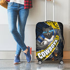 North Queensland Cowboys Rugby Luggage Cover Tribal Polynesian Power Art - Lightning Mascot