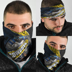 North Queensland Cowboys Rugby Neck Gaiter Tribal Polynesian Power Art - Lightning Mascot