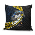 North Queensland Cowboys Rugby Pillow Cover Tribal Polynesian Power Art - Lightning Mascot