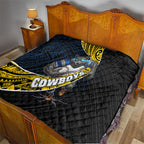 North Queensland Cowboys Rugby Quilt Tribal Polynesian Power Art - Lightning Mascot